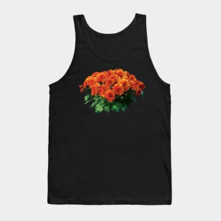 Chrysanthemums - Orange Chrysanthemum Bouquet Tank Top